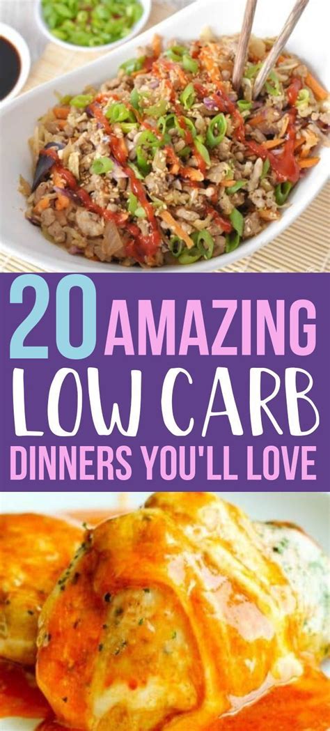 Because of the diversity, flexibility and adaptable approach of this style of eating, it's easy to begin and to stick with. 20 Low Carb Dinners - Quick & Easy (Keto | Dinner recipes, Dinner, Healthy recipes