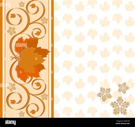 Vector Illustration Of A Cover Autumnal Background Stock Photo Alamy