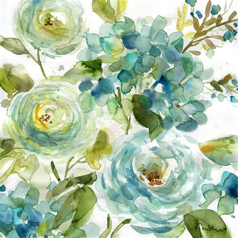 Water Color Floral Pattern Wallpaper Watercolor Floral Pattern Stock
