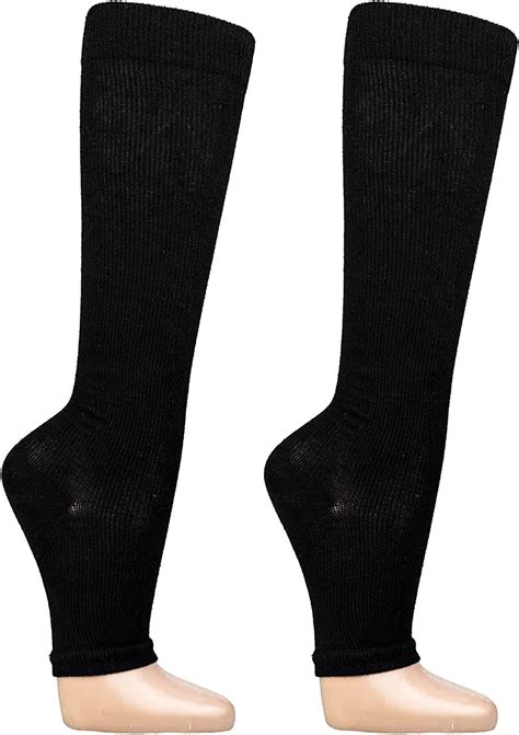 Compression Socks For Women Pregnancy Support Knee Medical 15mmhg Open Toetoeless Gradual