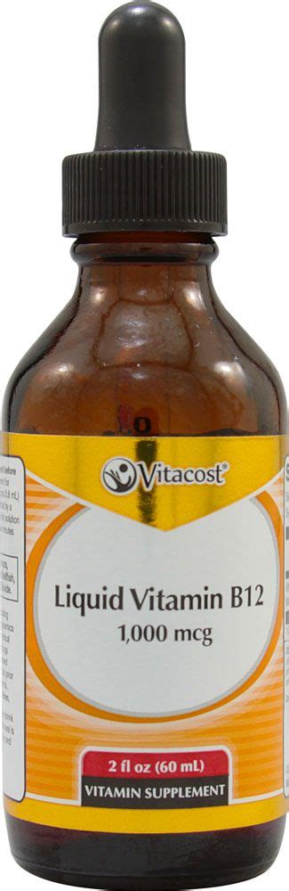Vitacost Liquid Vitamin B12 1000 Mcg Per Serving 2 Fl Oz Liquid