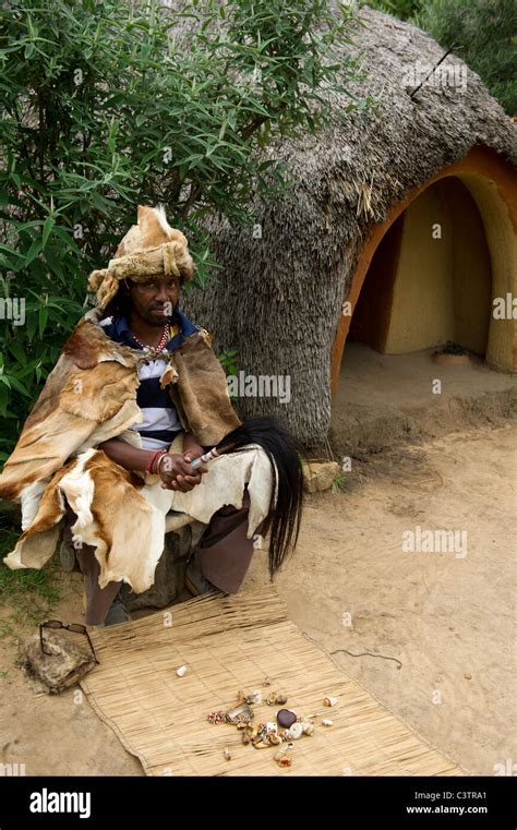 Sotho Sangoma Throwing The Bones Basotho Cultural Village Golden 734