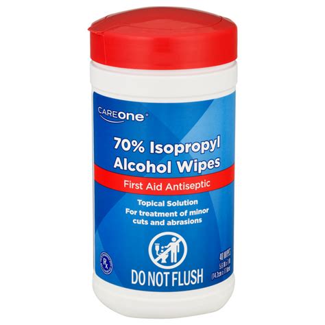 Save On CareOne Isopropyl Rubbing Alcohol Antiseptic Wipes 70 Order