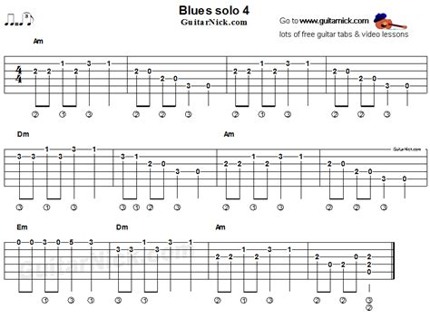 Blues Guitar Solo 4 Acoustic Flatpicking