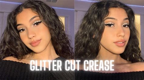 My First Youtube Video Glitter Cut Crease Makeup Look Youtube