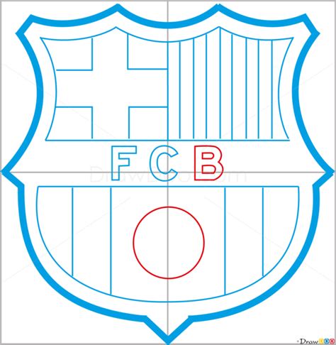 How To Draw Barcelona Football Logos