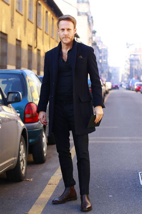 Block their number faux suede chelsea boots. Men's Black Overcoat, Black Polo, Black Dress Pants, Dark Brown Leather Chelsea Boots