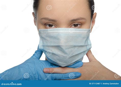 Doctor Gloved Fingers Crossed Stock Image Image Of Health Lady 37112487