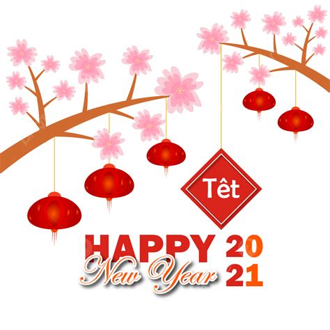 Tet New Year Vector Hd Png Images Vietnamese Tet And Happy New Year