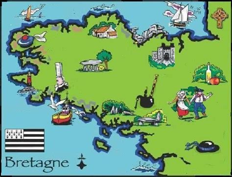 Bretagne Region Bretagne Carte Geographique