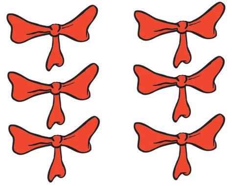 Cat In The Hat Bow Tie Pattern Clipart Tie Template Seuss Crafts Dr
