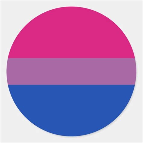Bisexual Pride Circle Sticker Au