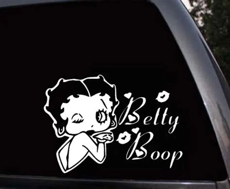 Betty Boop Girl Blowing Kisses Car Window Laptop Bumper Vinyl Decal