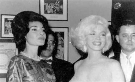 At President Kennedy S Birthday Gala With Maria Callas May Marylin