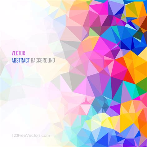 Colorful Abstract Geometric Polygon Background Vector