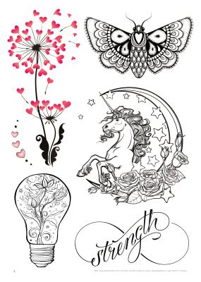 ▷ 150 coole tattoos für frauen und ihre bedeutung. Sina-Shop - Feminine Tattoo-Motive - Einsteiger-Vorlagen