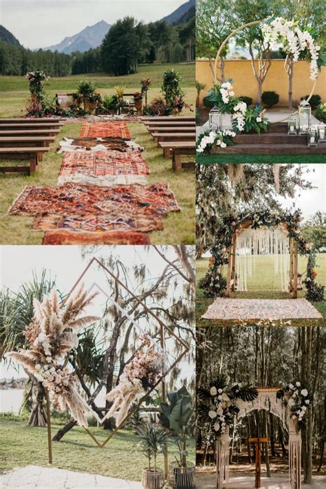 Bohemian Wedding Arches And Backdrops Boho Wedding Ideas Deep Red