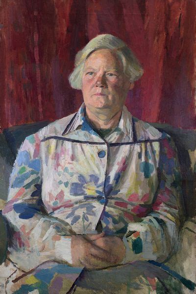Evelyn Dunbar Portrait Of A Retired Schoolmistress C1955 Hmo 782
