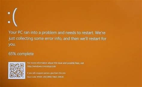 Fix Windows 10 Orange Screen Of Death Your Pc Ran Into A Problem