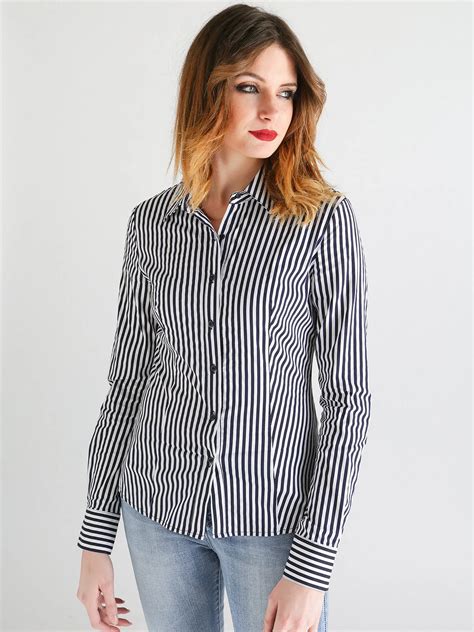 Vertical Striped Shirt In Blouses And Shirts From Womens Clothing On