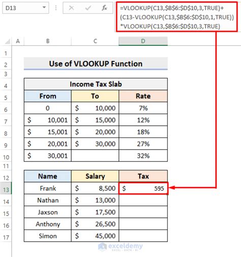 How To Calculate Income Tax In Excel Using If Function With Easy Steps