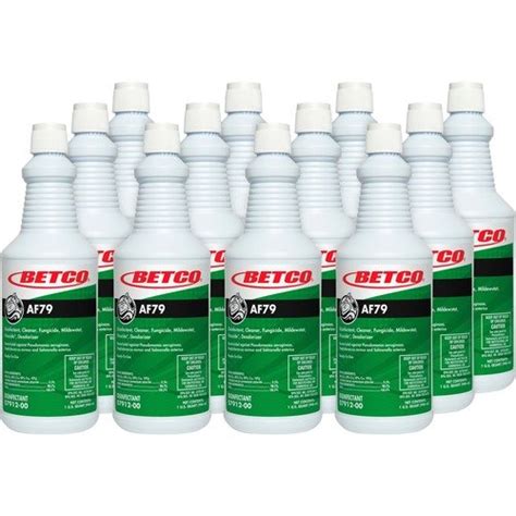 Betco Bathroom Cleaner Disinfectant Af Acid Free Ready To Use Quart Spout Bottle Citrus