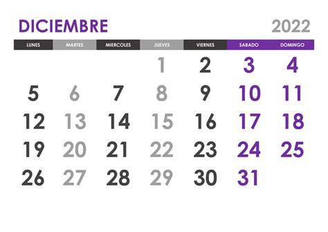 Calendario Diciembre 2022 Calendariossu