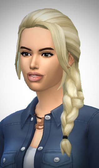 Birksches Sims Blog Chrissys And Christians Sidebraid Sims 4 Hairs