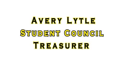 Avery Lytle Candidate For Student Council Treasurer Youtube