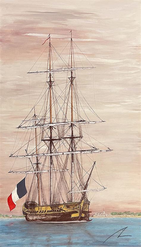 Lhermion Tall Ship Painting By Koorosh Nejad Fine Art America