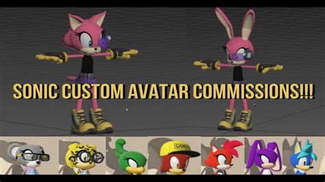 Create Your Own Custom Sonic Fan Character Avatar Commissions Can Be
