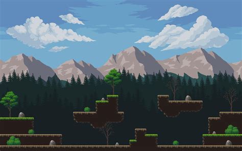 Free Pixel Art Forest Tileset Link In Comments R Gamedev