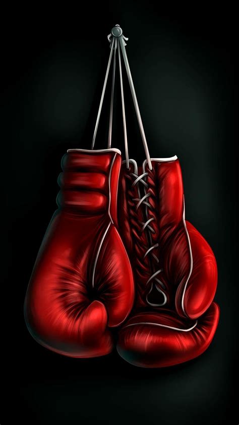 Hanging Boxing Gloves Wallpaper