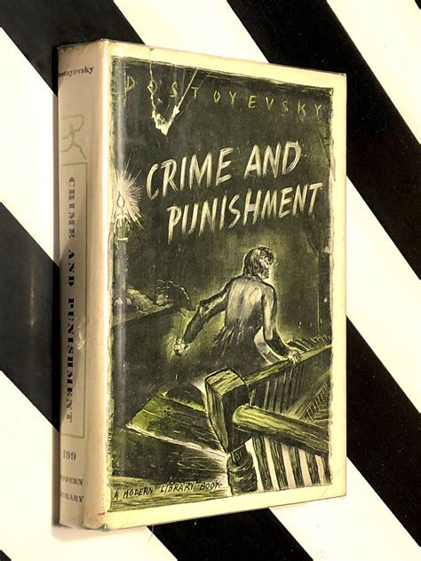 Crime And Punishment By Fyodor Dostoyevsky 1950 Modern Library Hardcover Book