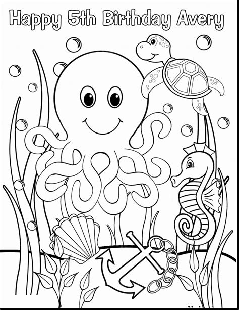 Sea Animals Coloring Pages To Print At Getdrawings Free