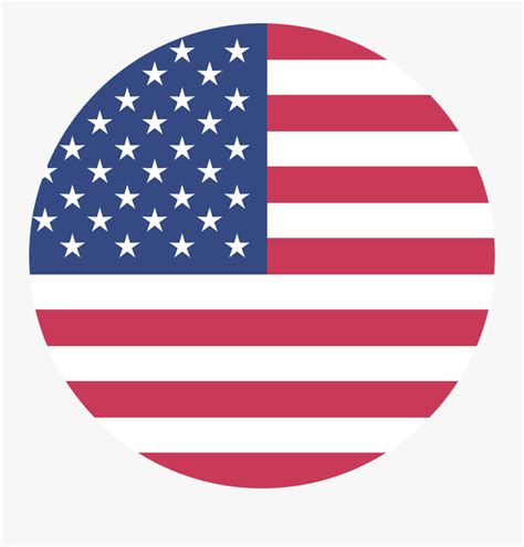 12 Round Transparent Usa Flag Png