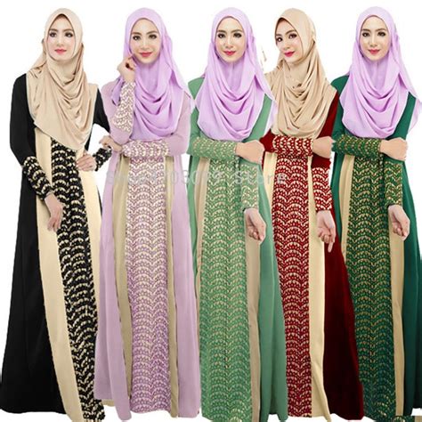 2018 Fashion Hollow Out Islamic Clothing Hijab Black Abaya Dress Arab