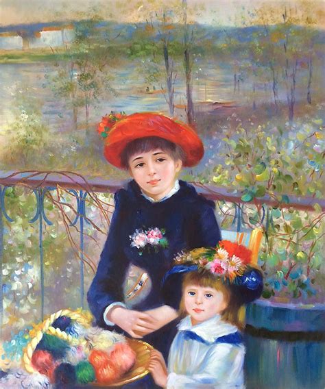 Pierre Auguste Renoir Two Sisters On The Terrace At