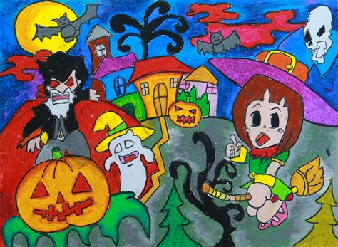Tổng Hợp Hình Vẽ đề Tài Lễ Hội Halloween Lớp 9 đẹp Nhất 2022 Eu
