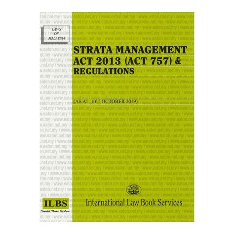 Dispute resolution of stratified residential properties: ILBS : Strata Management Act 2013 (Act 757) & Regulations ...