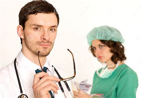 Medical Doctor With Nurse Stock Image Image Of Isolated 8217125