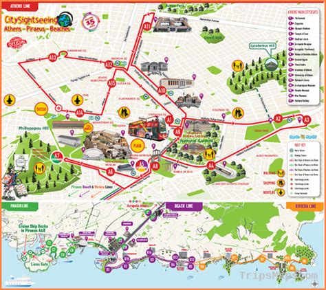Athens Tourist Attractions Map Tourist Destination In The World
