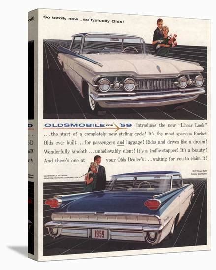 1959 Gm Oldsmobile Totally New Stretched Canvas Print