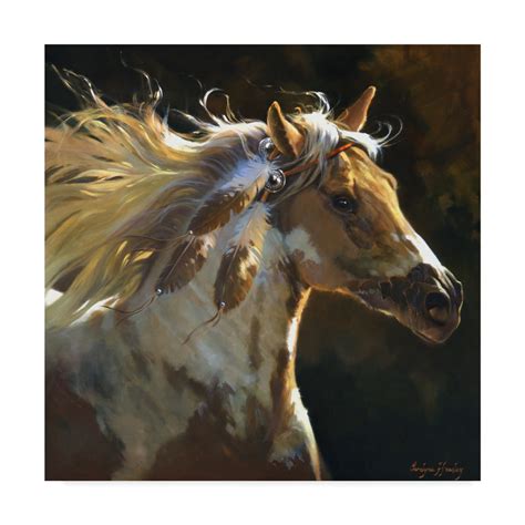 Trademark Fine Art Spirit Horse Canvas Art By Carolyne Hawley