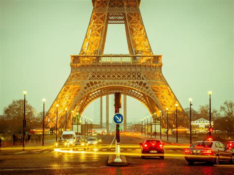 Torre Eiffel De Paris à Noite Hd Papel De Parede Widescreen Alta