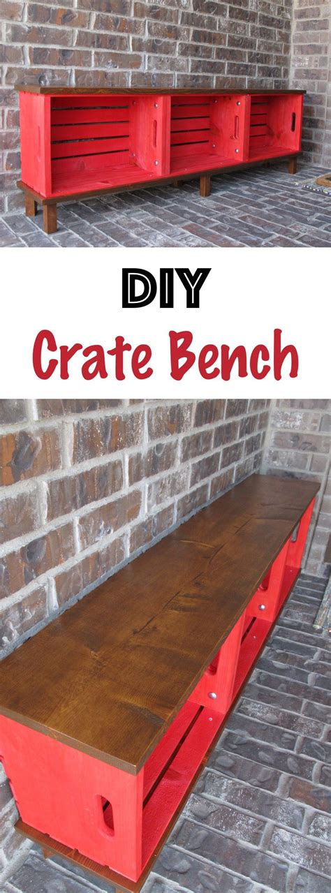 Diy Crate Bench Functional Furniture Repurposed Furniture Rustic