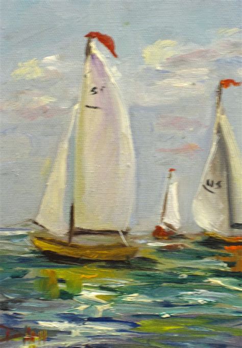 Painting Of The Day Daily Paintings By Delilah In The Breeze Sail Boats