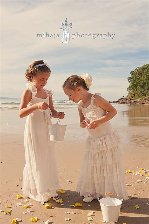 Pin On Beach Weddings Flower Girls