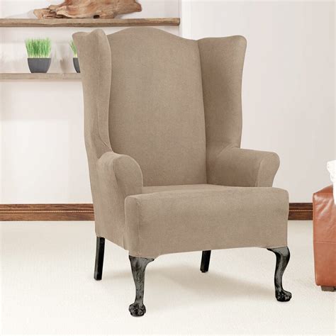 Sure Fit T Cushion Wingback Slipcover And Reviews Wayfair