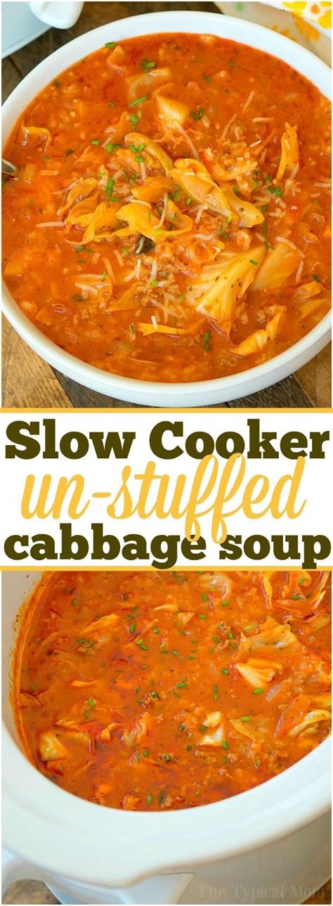 To store the soup, let the soup cool entirely before storing it in an airtight container for 3 to 5 days in the fridger. Here's an easy slow cooker stuffed cabbage soup recipe ...